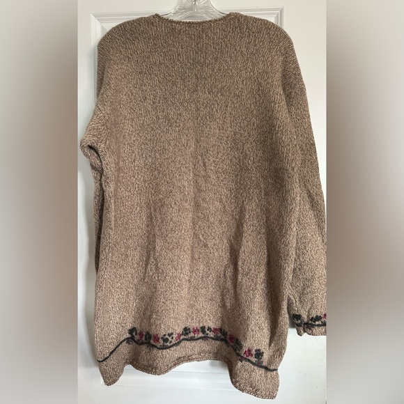 Vintage Northern Reflections Wool Blend Embroidered Cardigan Long Line - Picture 3 of 6